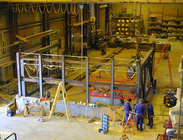 8 ton double leg gantry crane in fabrication